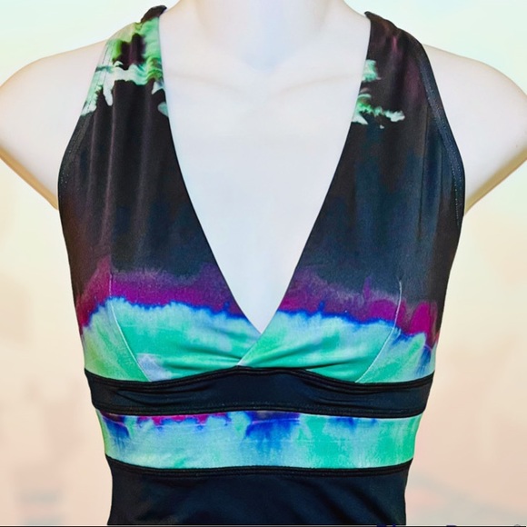 Wolf & Whistle tie dye bodysuit in black - Picture 2 of 4